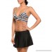 Cuteshower Women's Skort Skirted Bikini Bottom Swimsuit Ruffle Waistband Swim Skirt with Panty B07CBRC9XJ
